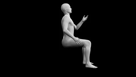 Beautiful young man posing, isolated on black background. 3d illustration (.. Stock Illustration