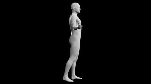 Beautiful young man posing, isolated on black background. 3d illustration (.. Stock Illustration