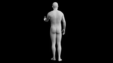 Beautiful young man posing, isolated on black background. 3d illustration (.. Stock Illustration