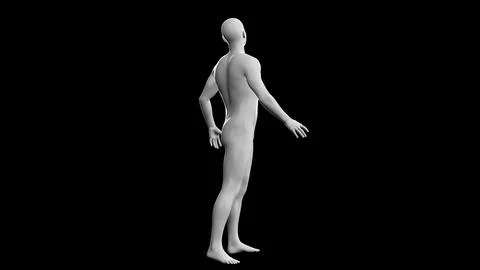 Beautiful young man posing, isolated on black background. 3d illustration (.. Stock Illustration