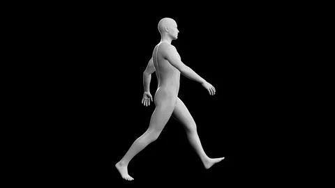 Beautiful young man posing, isolated on black background. 3d illustration (.. Stock Illustration