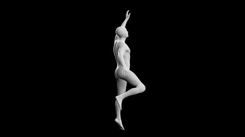 Beautiful young man posing, isolated on black background. 3d illustration (.. Stock Illustration