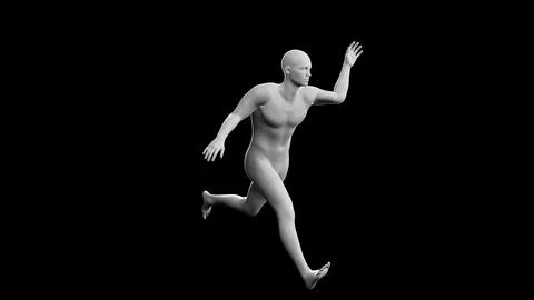 Beautiful young man posing, isolated on black background. 3d illustration (.. Stock Illustration