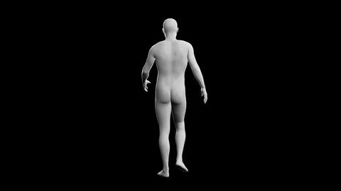 Beautiful young man posing, isolated on black background. 3d illustration (.. Stock Illustration