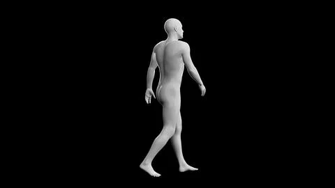 Beautiful young man posing, isolated on black background. 3d illustration (.. Stock Illustration