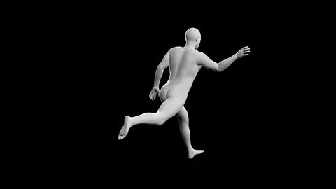 Beautiful young man posing, isolated on black background. 3d illustration (.. Stock Illustration