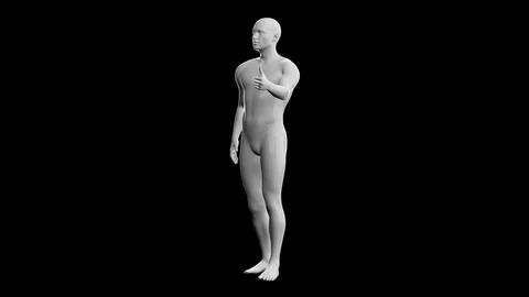 Beautiful young man posing, isolated on black background. 3d illustration (.. Stock Illustration