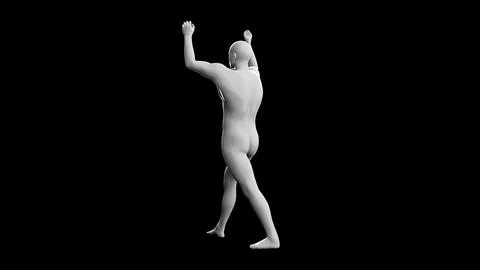 Beautiful young man posing, isolated on black background. 3d illustration (.. Stock Illustration
