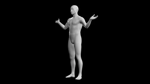Beautiful young man posing, isolated on black background. 3d illustration (.. Stock Illustration