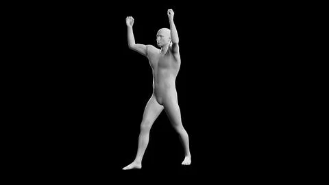 Beautiful young man posing, isolated on black background. 3d illustration (.. Stock Illustration