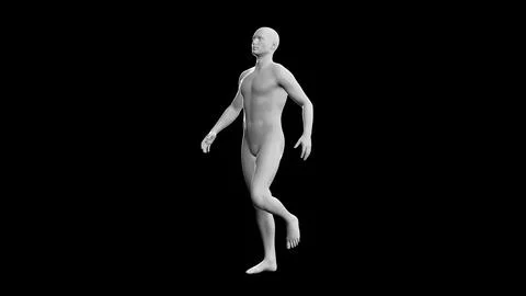 Beautiful young man posing, isolated on black background. 3d illustration (.. Stock Illustration