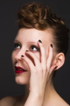 Beautiful young model Foto stock