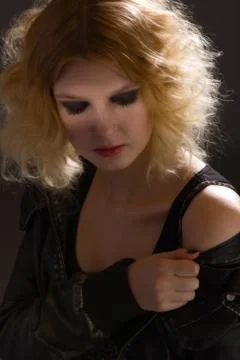 Beautiful young model Stockfoto's