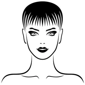 Beautiful young woman Stock Illustration