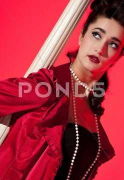 Beautiful young woman Stock Photos