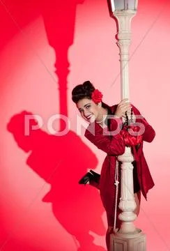 Beautiful young woman Stock Photos