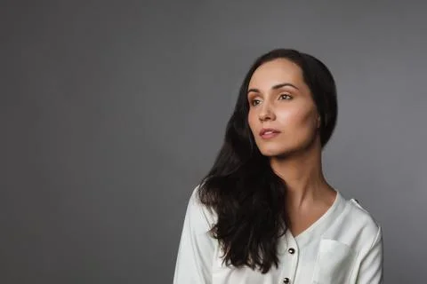 Beautiful young women posing in studio Stock Photos