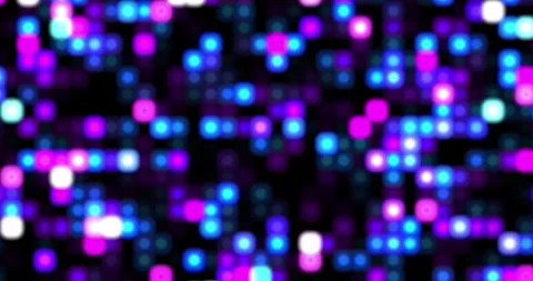 Beautiful zoom in of a bokeh effect technology abstract background animation 스톡 동영상 337432823