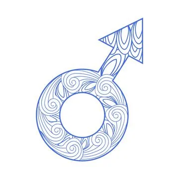 Beautifull dancing man in a patterned clothes for coloring book for adults dr Stock Illustration