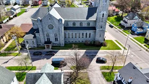 Beautifully Built Structure - St. Mathews Church - Syracuse, NY 库存照片