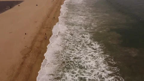A Beautifully Cloudy Shoreline Stock Footage 275550912