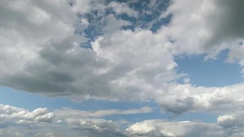 A Beautifully Cloudy Sky Displaying Dynamic Patterns and Textures in the Atmosph Stock Photos