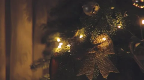 Beautifully decorated Christmas tree Stock-Footage 58658053