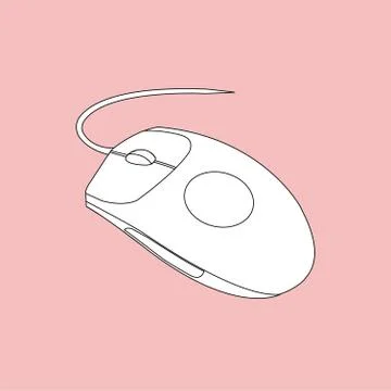 Beautifully designed computer mice Illustrazione stock