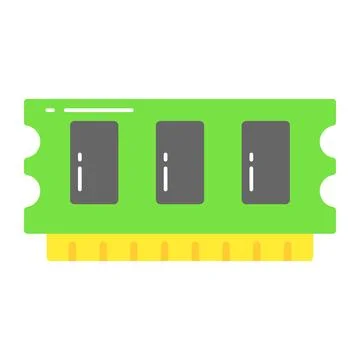 Beautifully designed icon of ram, random access memory Illustrazione stock