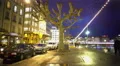 Beautifully illuminated Mont Blanc embankment in the evening, relax in Geneva 4k or 4k+ Resolution