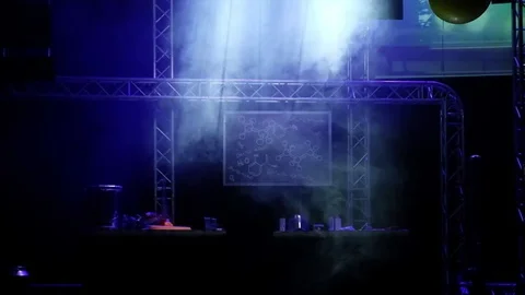 Beautifully lit stage Stock Footage 80211988