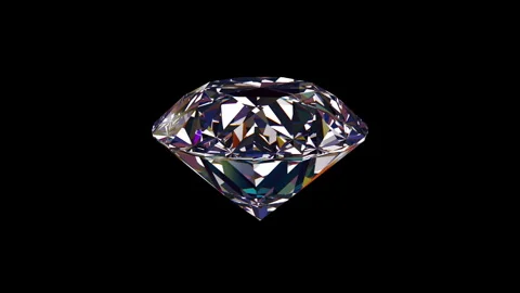 Beautifully sparkling rotating diamond facets. Cyclic abstract background. Stock Footage 282859663