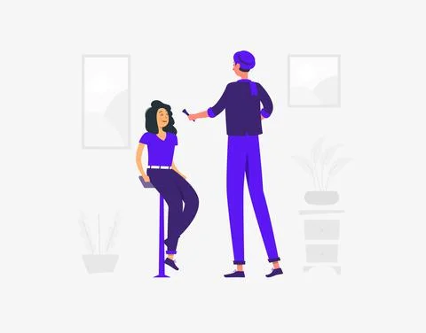 Beauty and make up concept Stock Illustration
