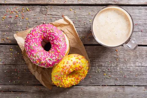 Beauty assorted donuts Stock Photos