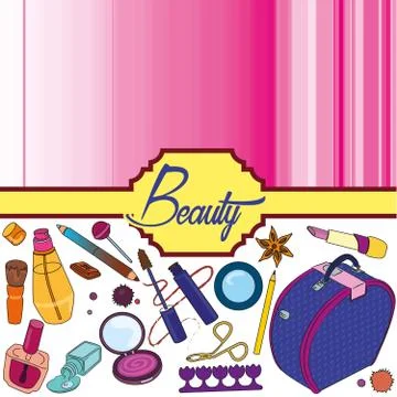 Beauty background Stock Illustration