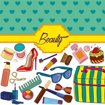 Beauty background Illustrazione stock