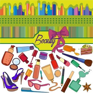Beauty background Stock Illustration