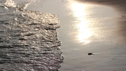 The beauty of the beach waves Stock Footage 240904739