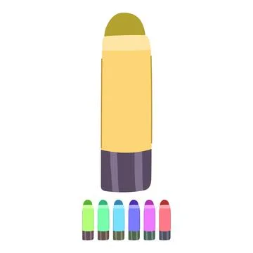 Beauty blush compact vector cartoon graphic Stock Illustration
