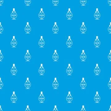 Beauty boutique pattern vector seamless blue Illustration