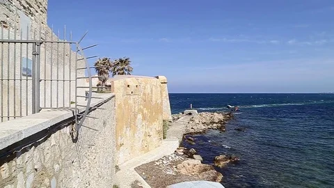 The beauty of the city of Trapani Stock Footage