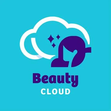 Beauty Cloud Logo Stock Illustration