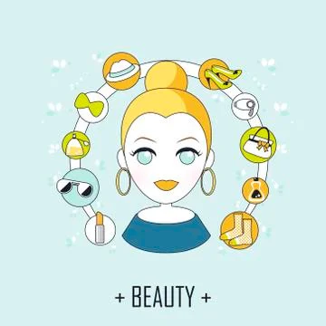 Beauty concept Stock Illustration