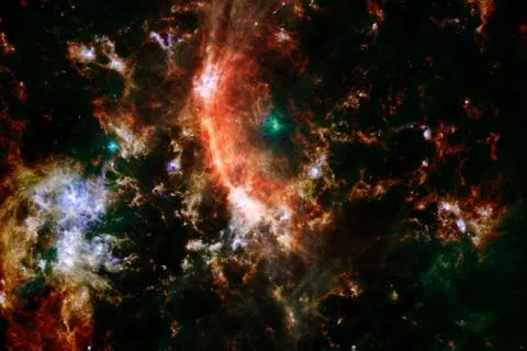 Beauty of deep space. Elements of this image furnished by NASA Illustrazione stock