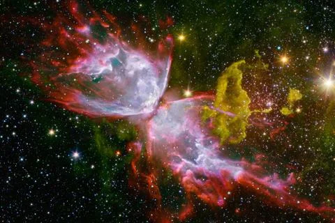 Beauty of deep space. Elements of this image furnished by NASA Illustrazione stock