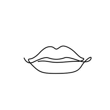 Beauty elements set in minimal line style with woman face, plant, girl hand Illustrazione stock