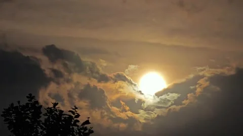 The beauty of the evening sky Stock Footage 316734815