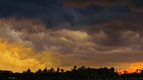 The beauty of the evening sky Stock Footage 316734825
