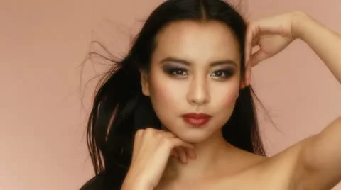 Beauty Face Closeup Stock-Footage 12340451