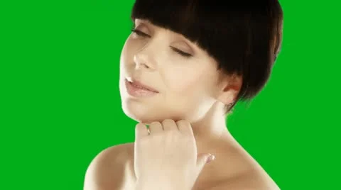 Beauty Face Closeup Stock-Footage 12340497